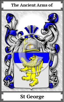 St George Family Crest Download (JPG)  Book Plated - 150 DPI
